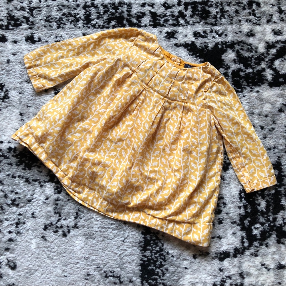 Baby Gap Yellow Bird Dress